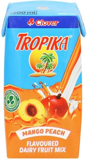 [DKJHFRU5VXVV6GF9] Clover Tropika Mango Peach Flavoured Diary Fruit Mix (6 x 200 ml)