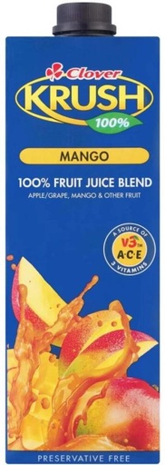[DKJHFRU4E7AHTG39] Clover Krush Mango 100% Fruit Juice Blend (1 L)