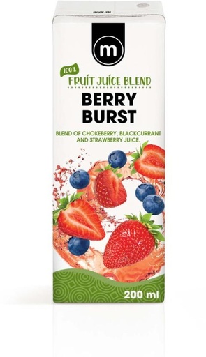 [DKJHFRU4FEUJEFXF] M Berry Burst 100% Fruit Juice Blend (200 ml)