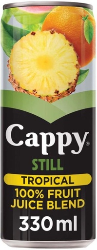 [DKJHFRU4Z9JHSECY] Cappy Still Tropical 100% Fruit Juice Blend (330 ml)