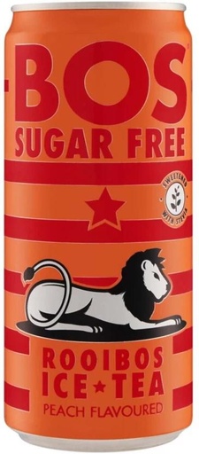[DKJH26TJNUZ4KVGB] Bos Sugar Free Peach Flavoured Rooibos Iced Tea (6 x 300 ml)