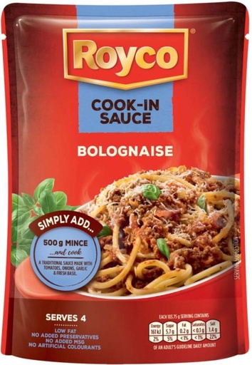 [SKPHFHDNCETZYHHH] Royco Bolognaise Cook in Sauce Sauce Mix (415 g)
