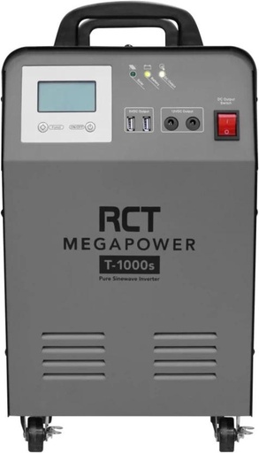 [IVTHESWAQBYRCXFA] RCT Megapower 1KVA T1000s Pure Sine Wave Inverter (With Battery)
