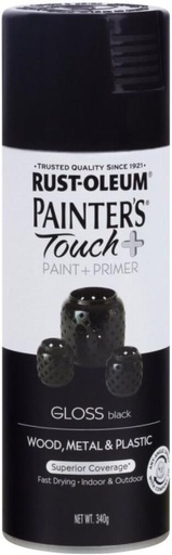 [PAIH9M7HHBAY5KEC] Spraymate Black Gloss Spray Paints (340 ml, Pack of 1)