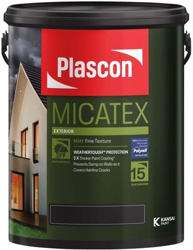 [WNTH7ZAGFMPNVVZG] Plascon Micatex Riverbed Riverbed Emulsion Wall Paint (20 L)