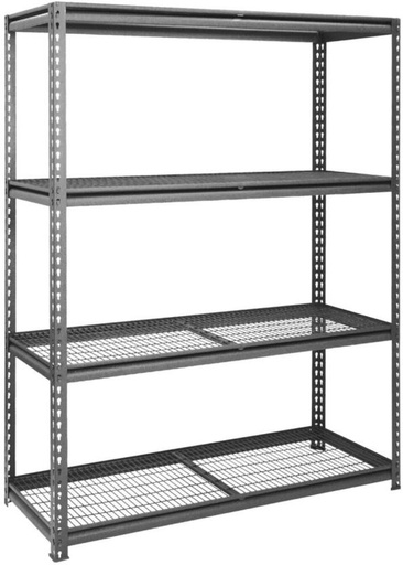 [RSHH9QGTKECRTSNE] Wildberry Heavy Duty Garage Stand Iron Rack Shelf For  Storage (Number of Shelves - 4)