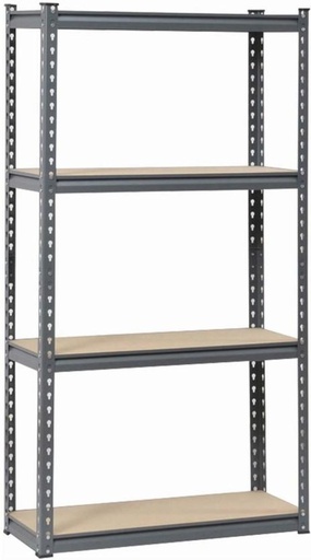 [LGRH28ZGD4HH6PUX] Wildberry 4 Tier MDF Metal Shelving 150kg Stainless Steel Rack Shelf For  Storage (Number of Shelves - 4)