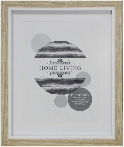 [NPFH9QSQGBVZHDUC] Home Living Wood Wall Photo Frame (Beige, 1 Photo(s), 200X250)