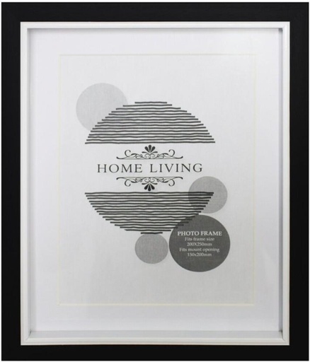 [NPFH9QSQEJPR2BM9] Home Living Plastic Wall Photo Frame (Black, White, 1 Photo(s), 200X250)