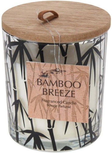 [CNDH7RJQETYTCVYZ] Excellent Houseware Candle in Glass Jar with Wooden Lid (Black, Pack of 1)