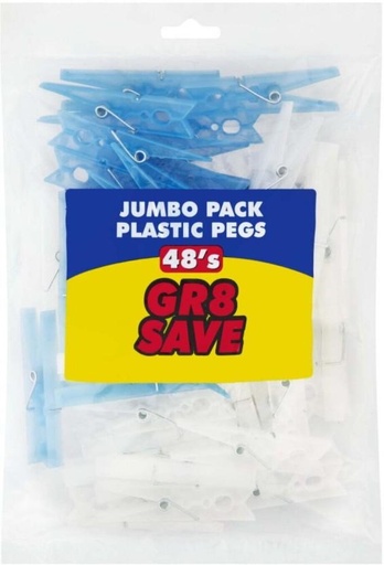 [CLIH2FZHBANYMGWH] Gr8 Save 10 Plastic Peg Paper Clip (48, Multicolour)