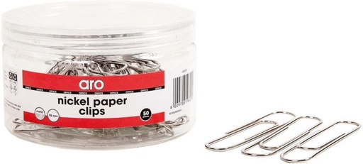 [CLIH2FZHGYWVYWPJ] Aro 78 Metal Paper Clip (50, Silver)