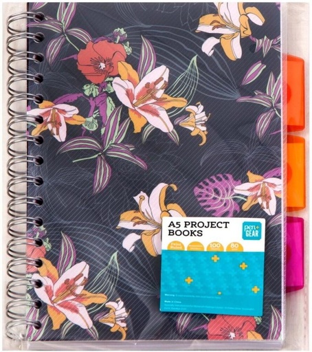 [DNBH2YZ56QCFVYXZ] Pen + Gear Project Book A5 Notebook Feint (Multicolour)