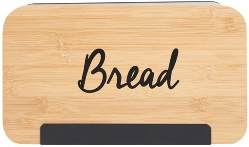 [CNRH7Z3AVFFFXYEY] O2 Wooden Bread Container  - 460 ml (Brown, Black)