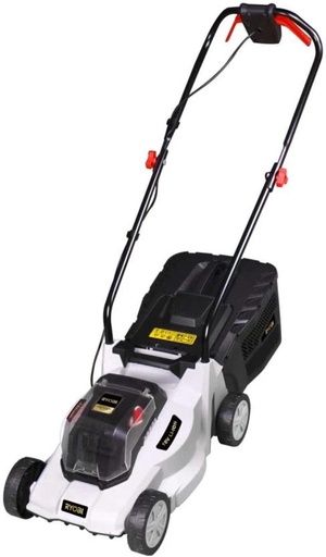 [LWMHBK6X6DPFGHDU] Ryobi Scissor Mower Battery Rotary Push Lawn Mower (White, Black)