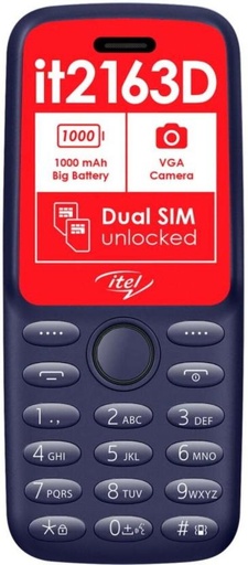 [MOBHFRXHUKUTZN3F] Itel it2163D (Deep Blue)