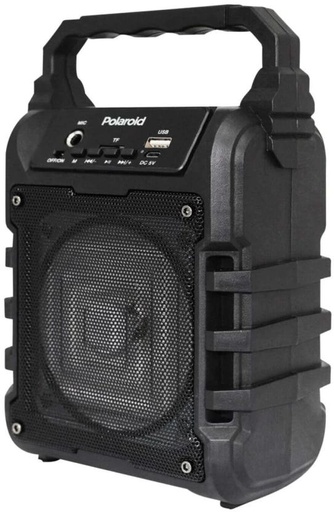 [SKRHE5JGHQXESYNT] Polaroid Mini Wireless Bluetooth Speaker Bluetooth Portable Speaker Stereo (Black)