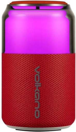 [SKRHE5JC8BYVKDUR] Volkano Wireless Bluetooth Speaker Bluetooth Portable Speaker Stereo (Red)