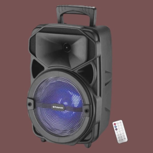 [SKRHECAFKXZHZMEC] Polaroid LED Bluetooth Speaker Bluetooth Portable Speaker Stereo (Black)