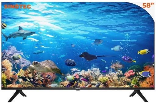 [TVLH7Z7YAFVH5CHF] Sinotec 147 cm (58 inch) LED Ultra HD (4K) Android TV 2024 Edition