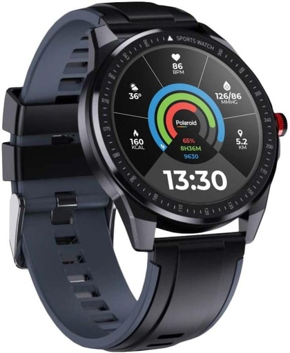 [SWHH27VPJKREDBHZ] Polaroid PA88 Smartwatch (Black Strap)