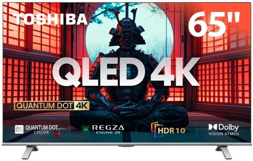 [TVLH7Z7YPGSWEC6M] Toshiba 165 cm (65 inch) QLED Ultra HD (4K) Android TV 2024 Edition