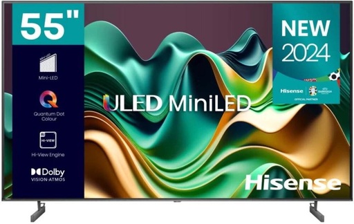 [TVLH7Z6YHZUA7DEH] Hisense 139 cm (55 inch) Mini Led Ultra HD (4K) VIDAA TV 2024 Edition