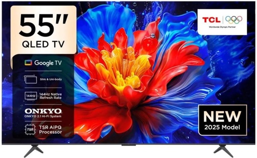 [TVLHD6YEJX32HXU9] TCL 139 cm (55 inch) LED Ultra HD (4K) Google TV 2025 Edition