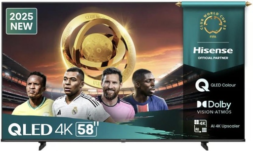 [TVLHDP6FFSZ3CJHX] Hisense 147 cm (58 inch) LED Ultra HD (4K) VIDAA TV 2025 Edition