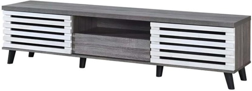 [TVUH9U2T4XHBP82V] Linx LF-TF-TV1840 Engineered Wood TV Entertainment Unit (Finish Colour - Grey, Knock Down)