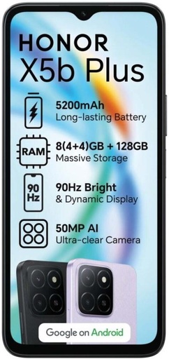 [MOBH7TZFHDYVC6HV] Honor X5B PLUS 64GB 4G DS | Purple (Purple, 64 GB) (6 GB RAM)