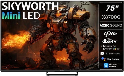 [TVLHFNWTBJJHJH3N] Skyworth 190.5 cm (75 inch) Mini Led Ultra HD (4K) Google TV 2023 Edition