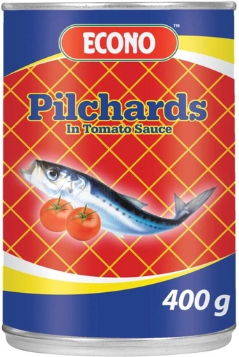 [CFDHFRS7HVZHEK4V] Econo Pilchards in Tomato Sauce Sea Foods (410 g, Pack of 12)