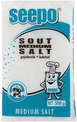 [SLTH223PBJHJJSHT] Seepo Sout Medium Iodized Salt (500 g, Pack of 40)