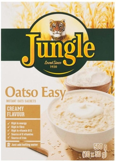 [CFEHBY59PNFU5JYH] Jungle Instant Creamy Flavour Oats Box (6 x 500 g)