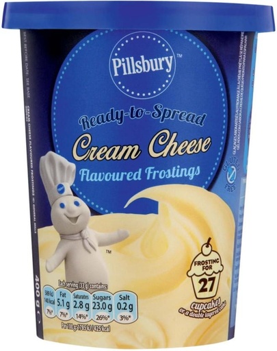 [BDCHFZVPBF7HRAGF] Pillsbury Cream cheese flavoured frosting Icing (400 g)
