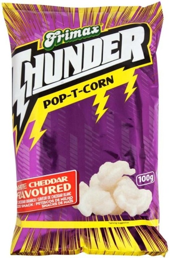 [CPSH7M5NASW88GZH] Frimax Thunder Popcorn White Cheddar Maize Snack (1 x 100 g)