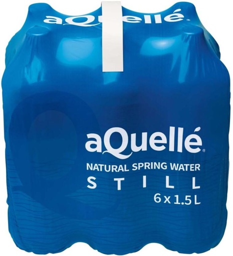 [WERHFQSDPWRJXNBM] aQuelle Natural Spring Still Mineral Water (6 x 1.5 l)
