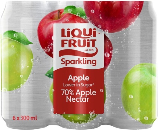 [ADKHAWV2GKYYPHDM] Liqui Fruit Sparkling Apple Nectar (6 x 300 ml)