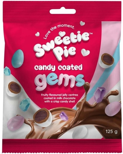 [CHOH26PHM9ZZR6R4] Sweetie Pie Candy Coated Gems Fruity Milk Chocolate Bites (150 g)