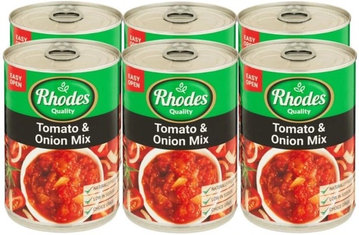 [CFDHFRS7ZXAG6KFK] Rhodes Tomato and Onion Vegetables (410 g, Pack of 6)