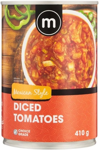 [CFDHBNMGKVVH855Z] M Mexican Style Diced Tomatoes Vegetables (410 g)
