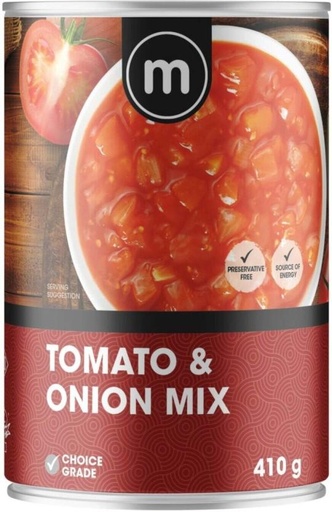 [CFDHFRS7KBGND8GG] M Onion & Tomato Mix Vegetables (410 g, Pack of 6)