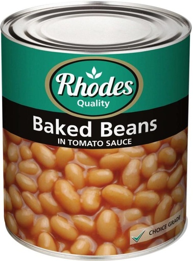 [CFDHFRS7BBHTKYGM] Rhodes Baked in Tomato Sauce Beans (3 kg, Pack of 6)