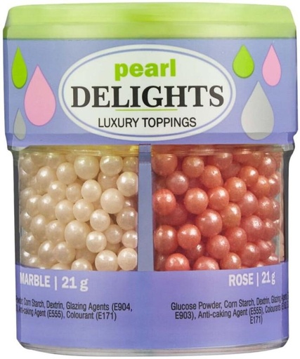 [BDCH4YZRJHA4XYMW] Delights Luxury toppings, Pearl Topping (125 ml)