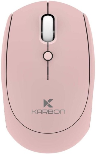 [MUSH7SJ3RYZZ2TRM] Karbon Wireless Mouse Wired (2.4GHz Wireless, Pink)
