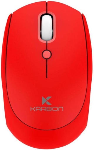 [MUSH7SJ3QJP3RHQK] Karbon Electronic | Electronic Wireless Mouse Wired (2.4GHz Wireless, Red)