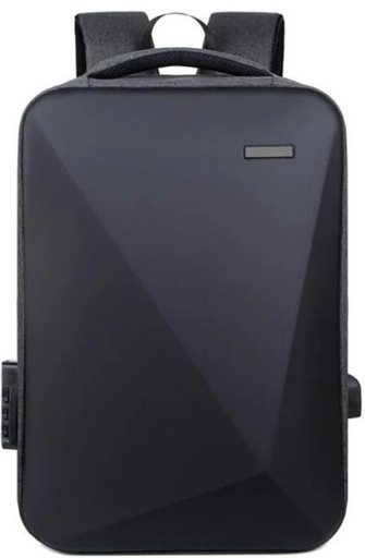 [BPKH5TMUSYFC4BND] CAPTAIN K PRODUCTS Hard shell Unisex All Purpose Laptop Backpack with lock Laptop Backpack (Black)