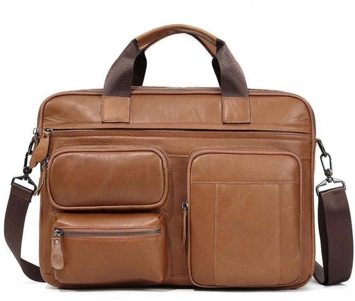 [LBYH47JDYKT8B9GQ] Dong 14 inch Laptop Messenger Bag (Brown)