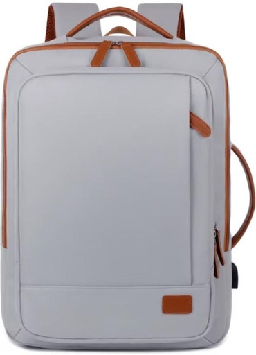[BPKHFG9APQQY88HK] SW Multi-functional Waterproof Laptop Backpack (Grey, Brown)